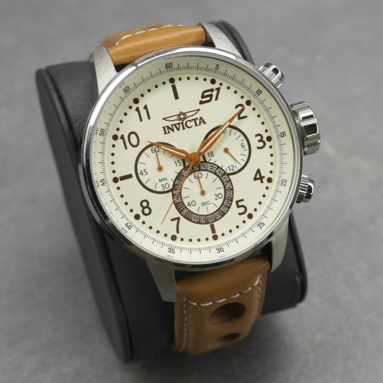 Invicta Men´s S1 Rally Silver Chronograph Sports Watch Quartz
