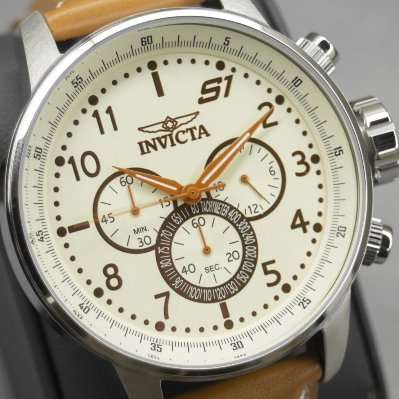 Invicta Men´s S1 Rally Silver Chronograph Sports Watch Quartz
