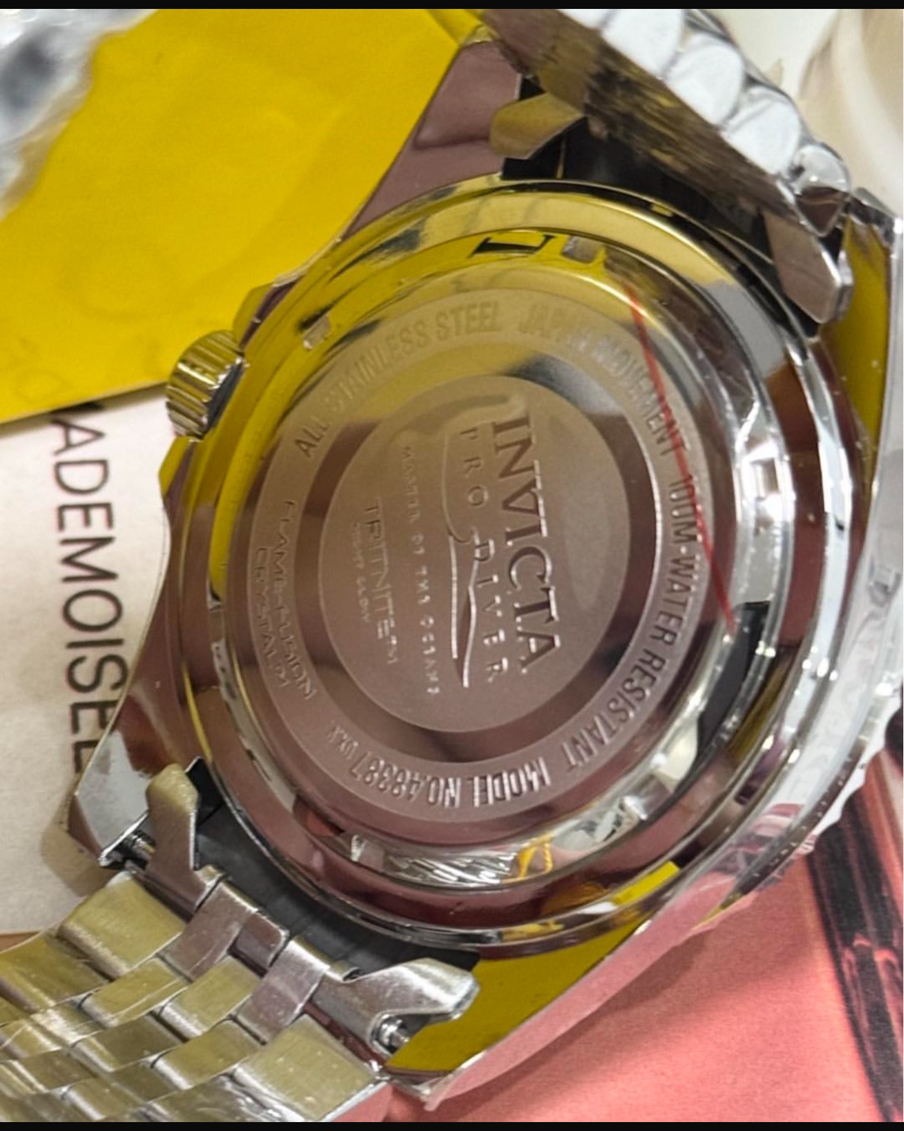 Invicta Men´s Pro Driver Black Dial - Silver Bracelet  Quartz 100m