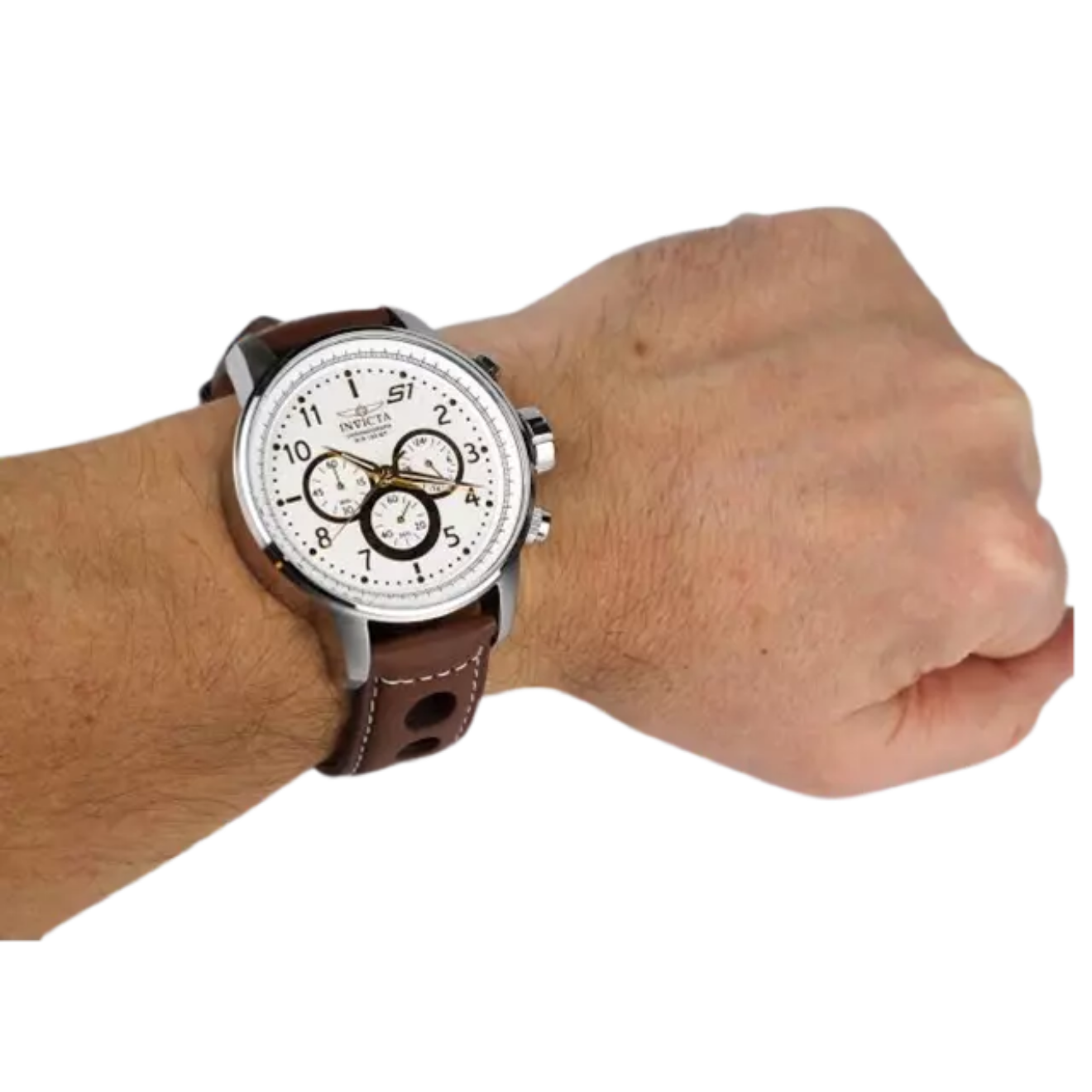 Invicta Men´s S1 Rally Silver Chronograph Sports Watch Quartz