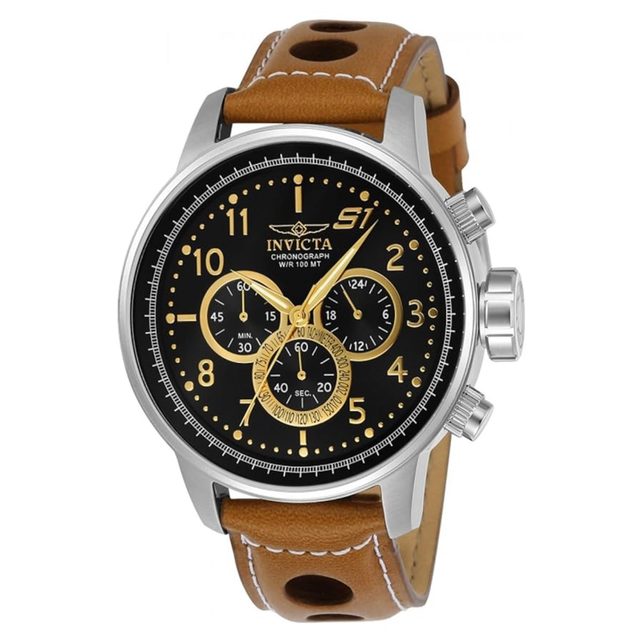 Invicta Men´s S1 Rally Silver Chronograph Sports Watch Quartz