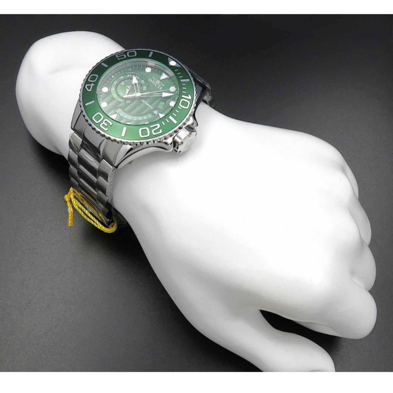 Invicta Grand Diver Green Dial Silver Tone Automatic Men´s Watch 52mm - 200m