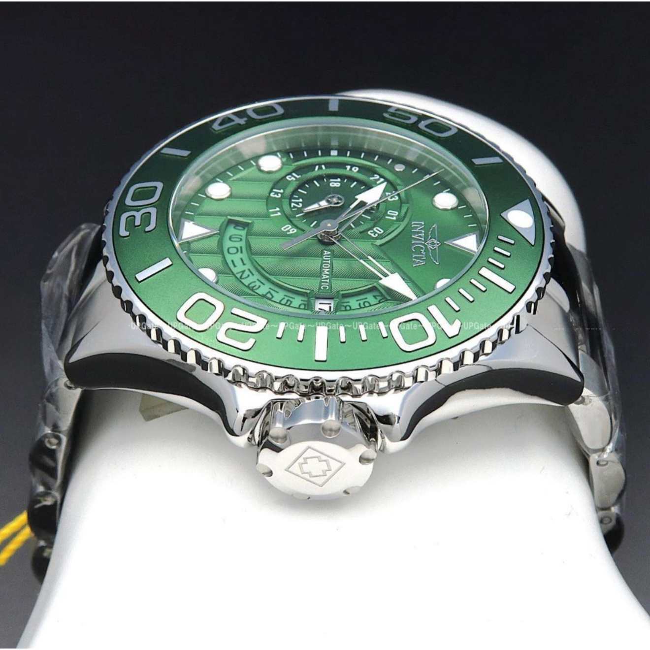 Invicta Grand Diver Green Dial Silver Tone Automatic Men´s Watch 52mm - 200m