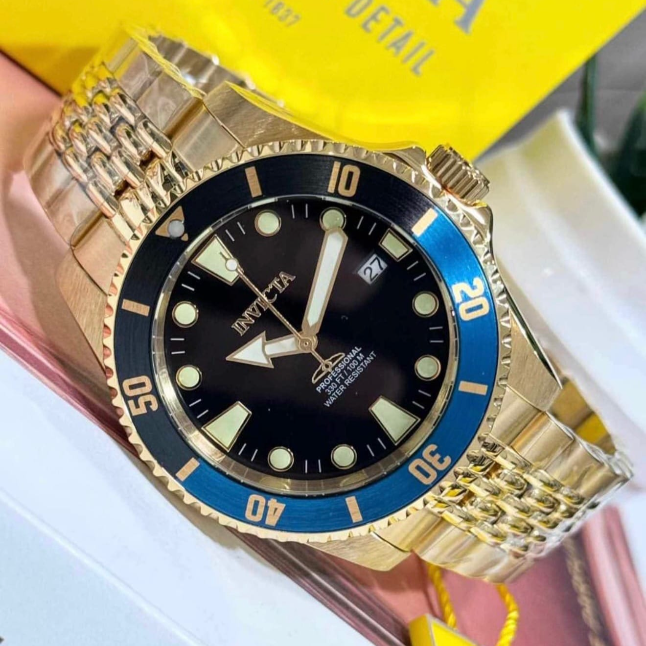 Invicta Men´s Pro Diver Automatic 44mm Blak Dial Watch
