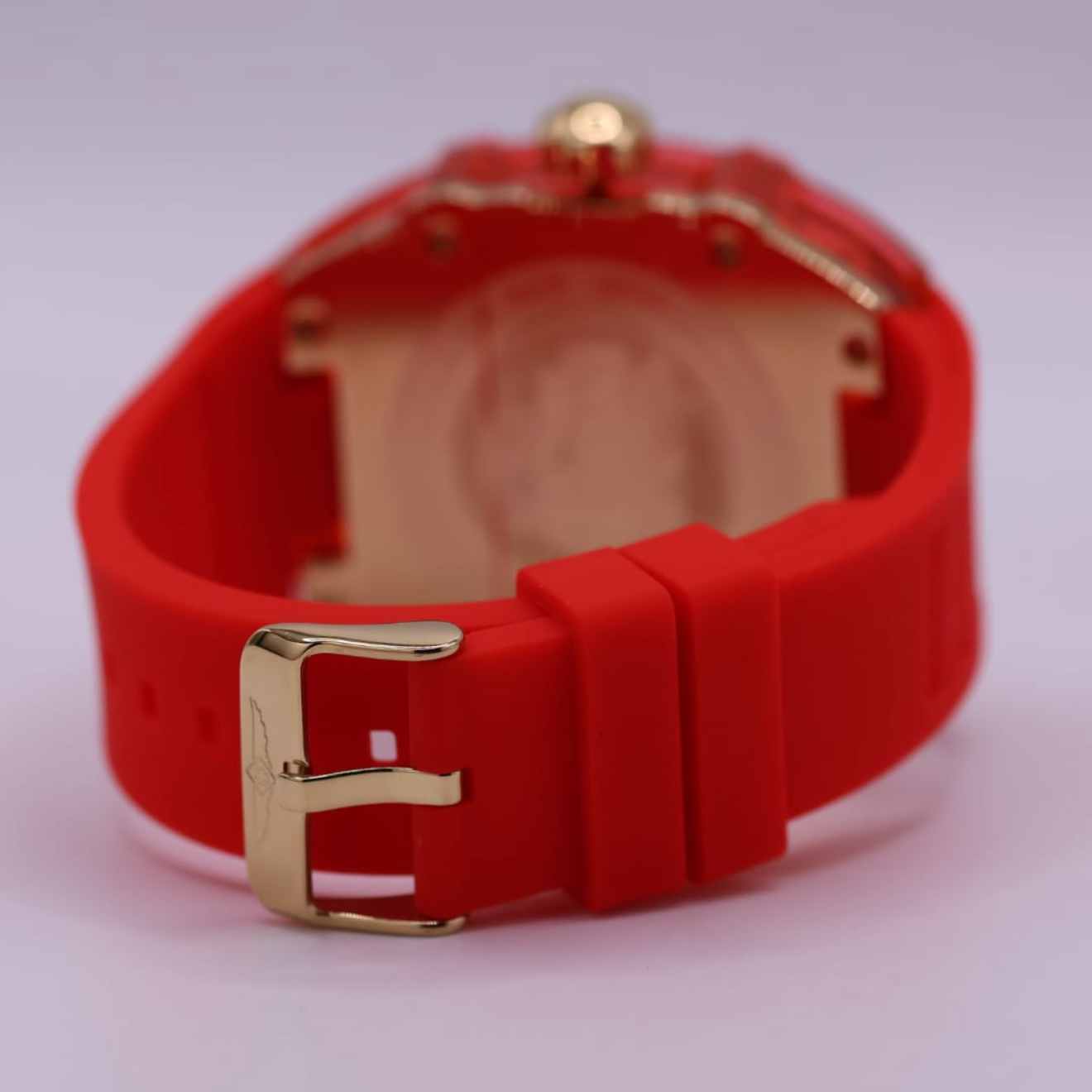 Invicta Men´s Racing 48.5mm Red Grey Dial Red Silicone Band Quartz Watch