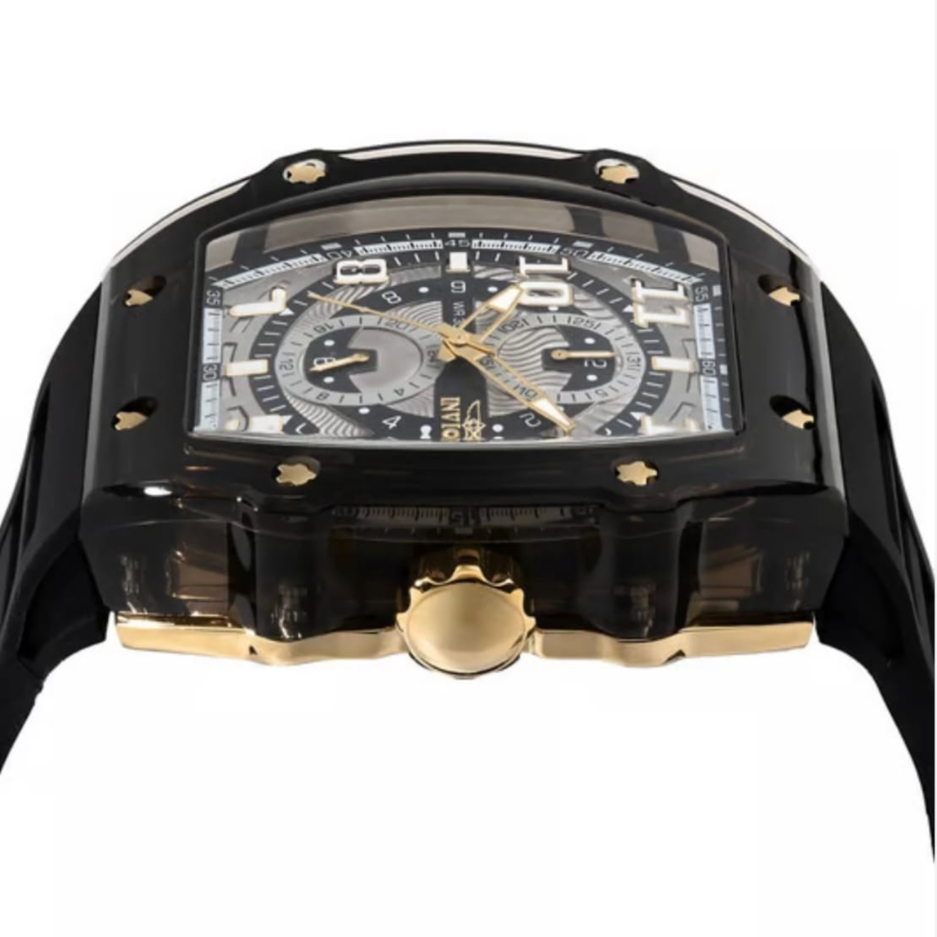 Invicta Men´s Racing 48.5mm Black/Gold Quartz Watch Cyclone