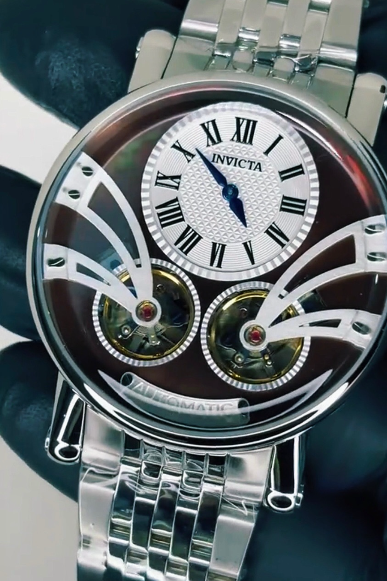 Invicta Vintage Automatic Men´s Watch 44mm Silver