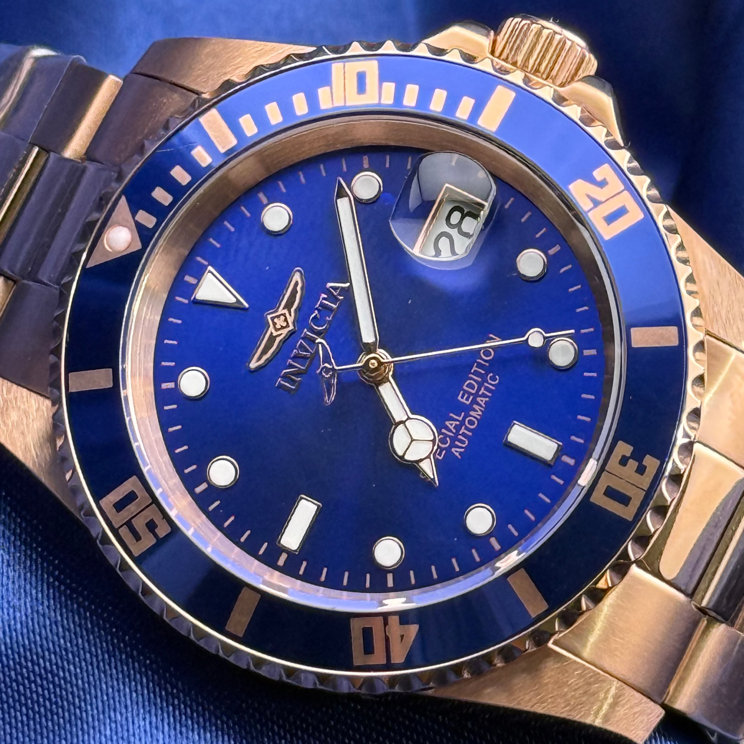 Invicta Pro Diver Automatic Men´s 42mm Rose Gold Watch