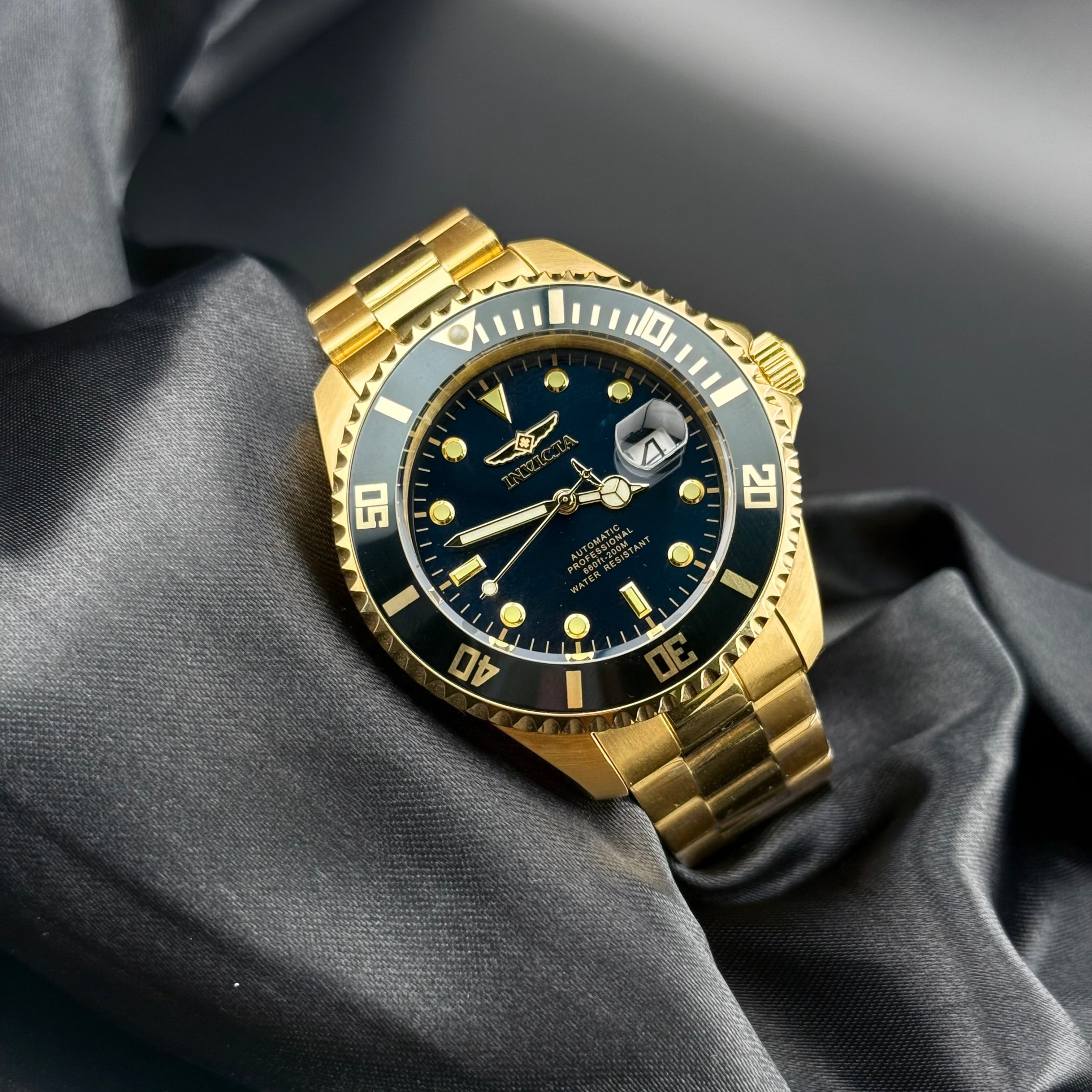 Invicta Grand Diver Atomatic Men´s 47mm Stainless Watch / Blue Dial